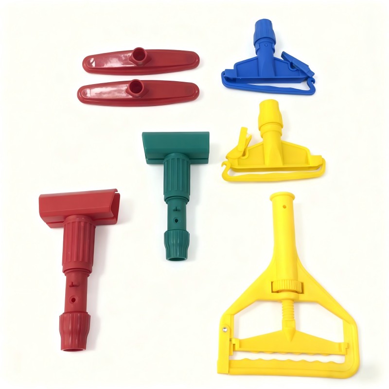 Natte plastic schroefmopclip